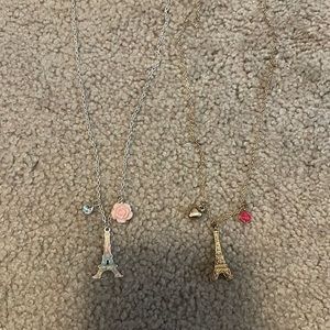 Paris necklaces & small Paris bag